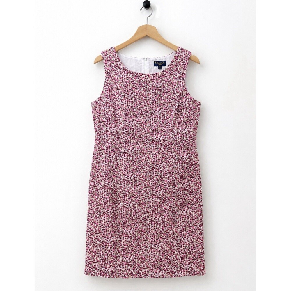 Brooks Brothers Liberty Art Fabrics Classic Sheath Dress Size 16 Floral Print